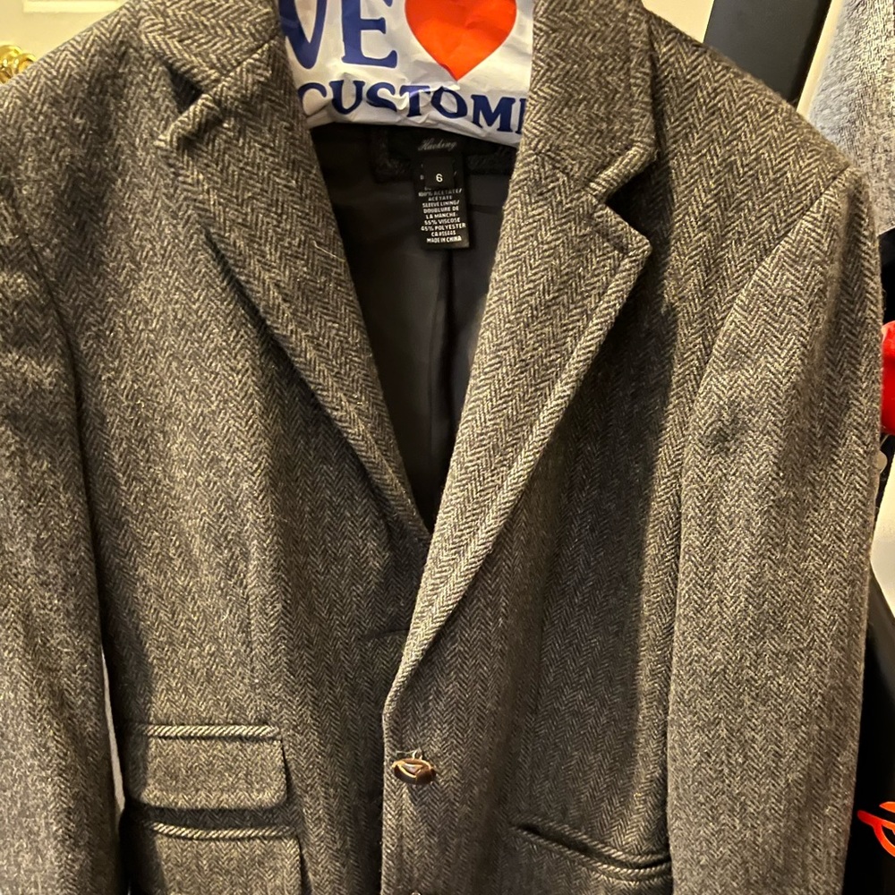 JCrew grey wool blazer size 6